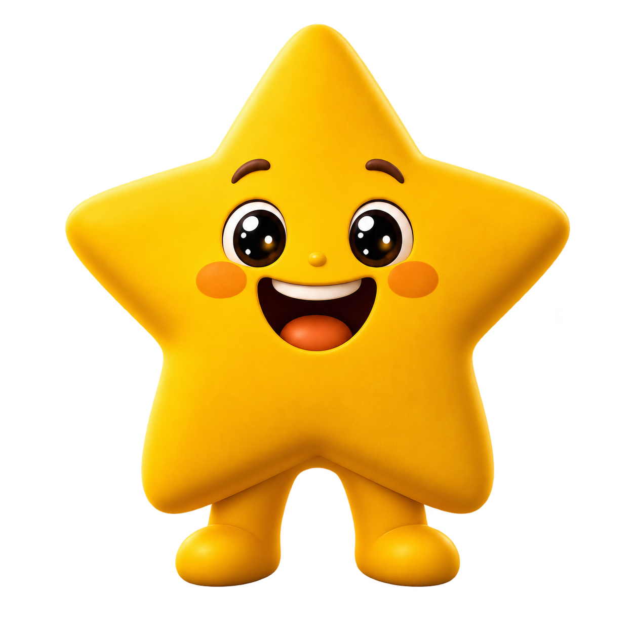 Starcoin's cheerful yellow star mascot